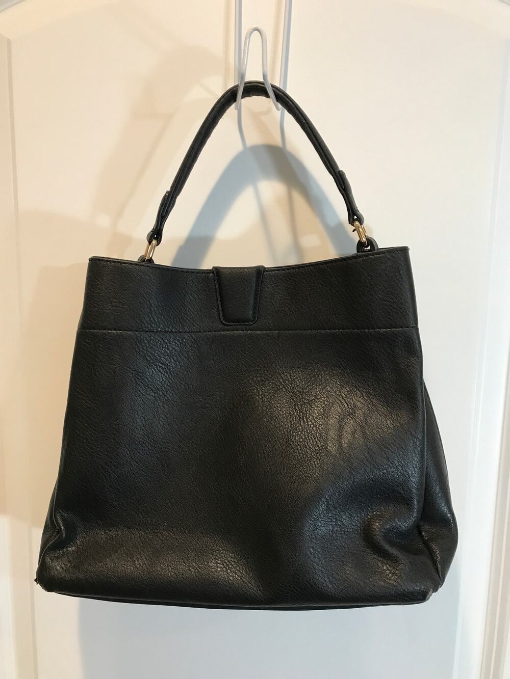 Jen & Co Tati Lizard Black Monogrammable Satchel